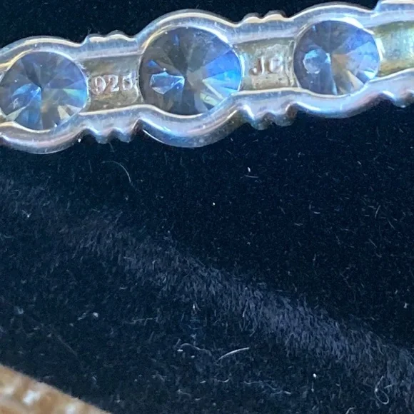 Sterling silver jc bracelet an pendant with beautiful crystals - Picture 6 of 8